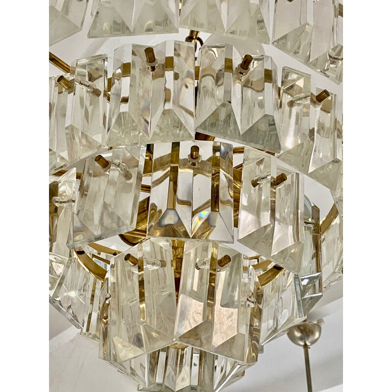 Candelabro de cristal Vintage Kinkeldey, 1970