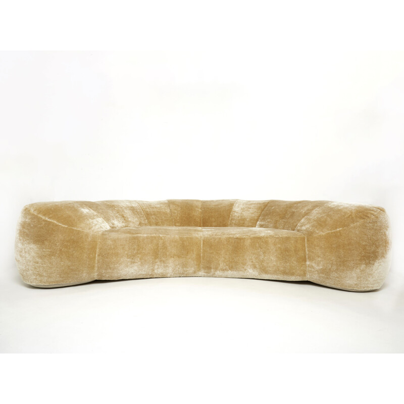 Vintage Croissant sofa by Raphaël Raffel for Honoré, 1970