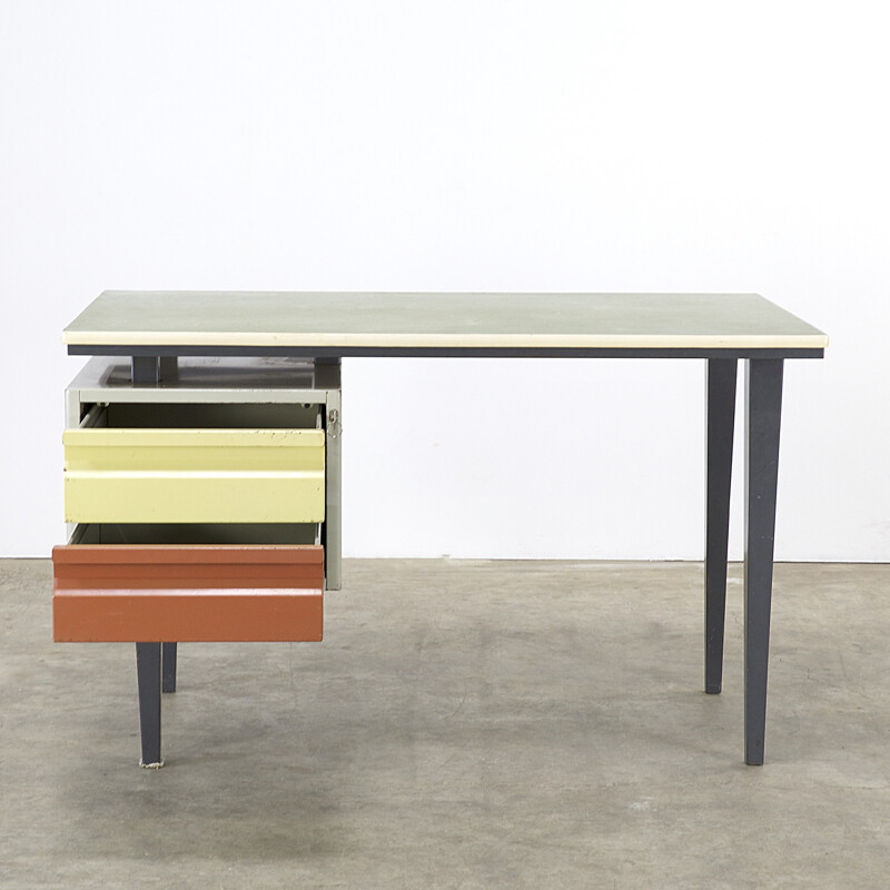 Gispen desk in metal, André CORDEMEYER - 1950s