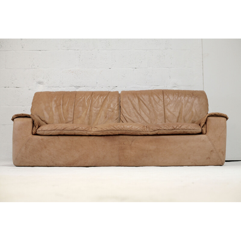 Vintage Cinna sofa in foam and leather, 1970