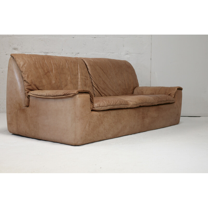 Vintage Cinna sofa in foam and leather, 1970