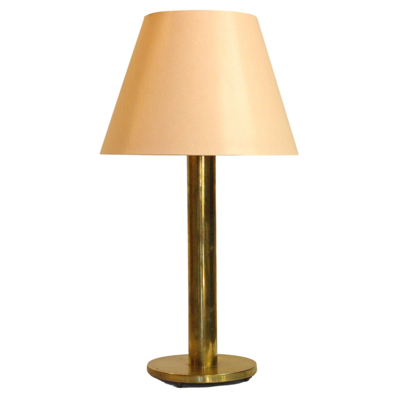 Danish vintage brass table lamp by Frandsen, 1970s