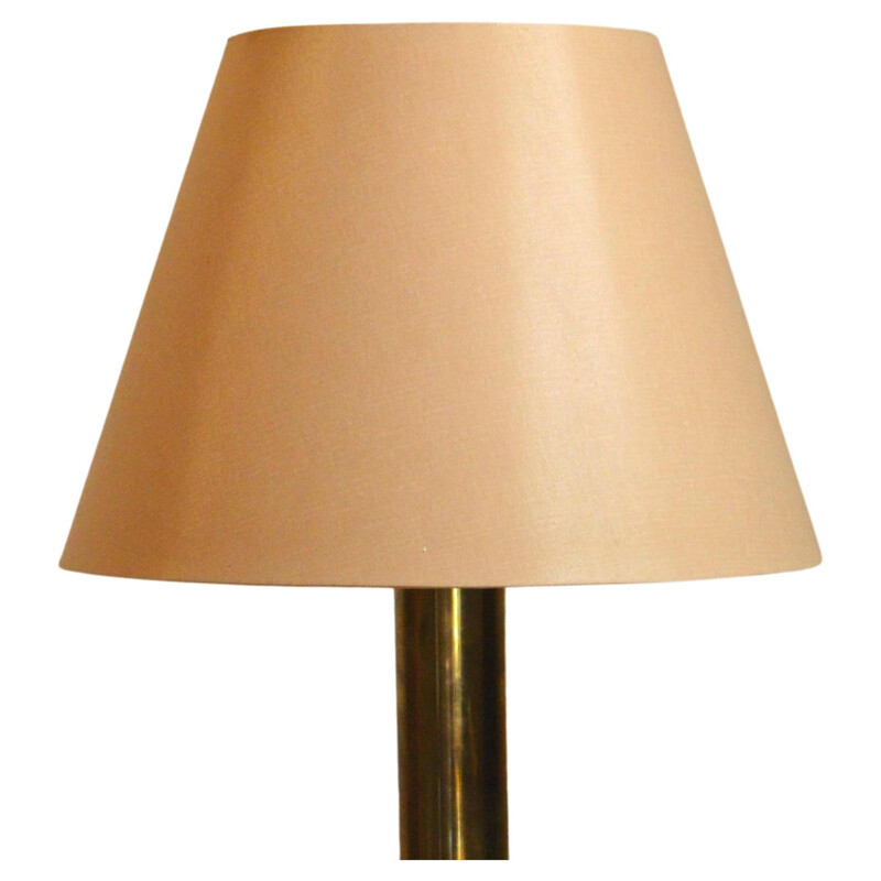 Danish vintage brass table lamp by Frandsen, 1970s