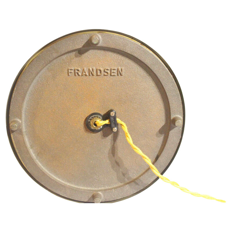 Vintage Deense messing tafellamp van Frandsen, 1970