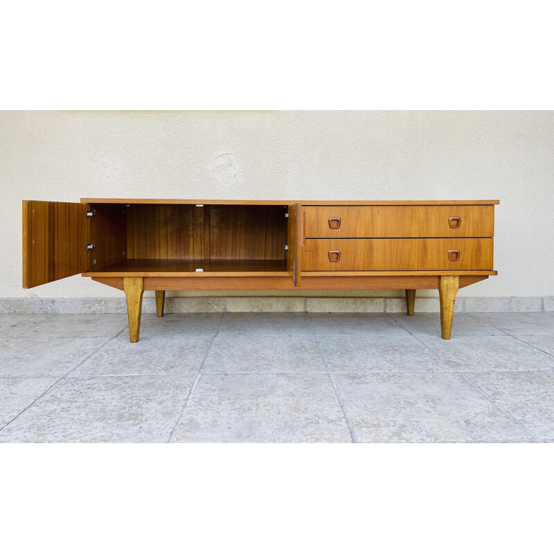 Enfilade scandinave vintage en teck, 1960