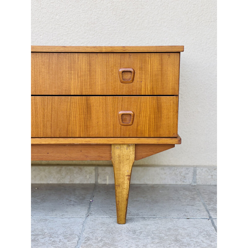 Enfilade scandinave vintage en teck, 1960