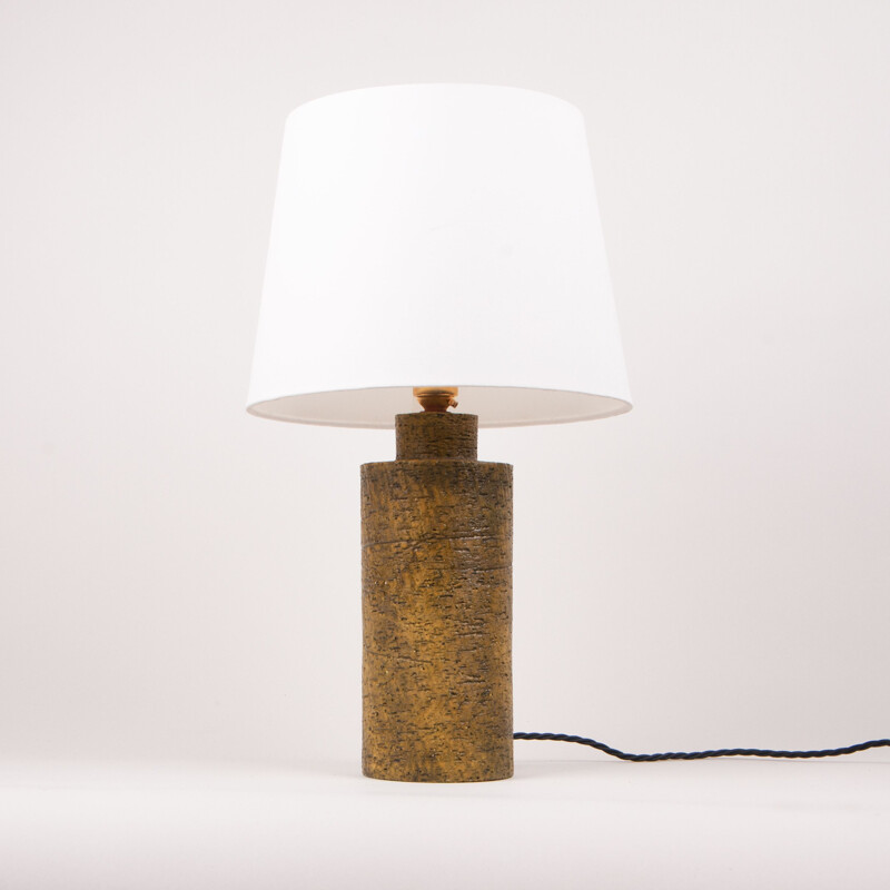 Lámpara de mesa cilíndrica vintage de Marcello Fantoni, Italia