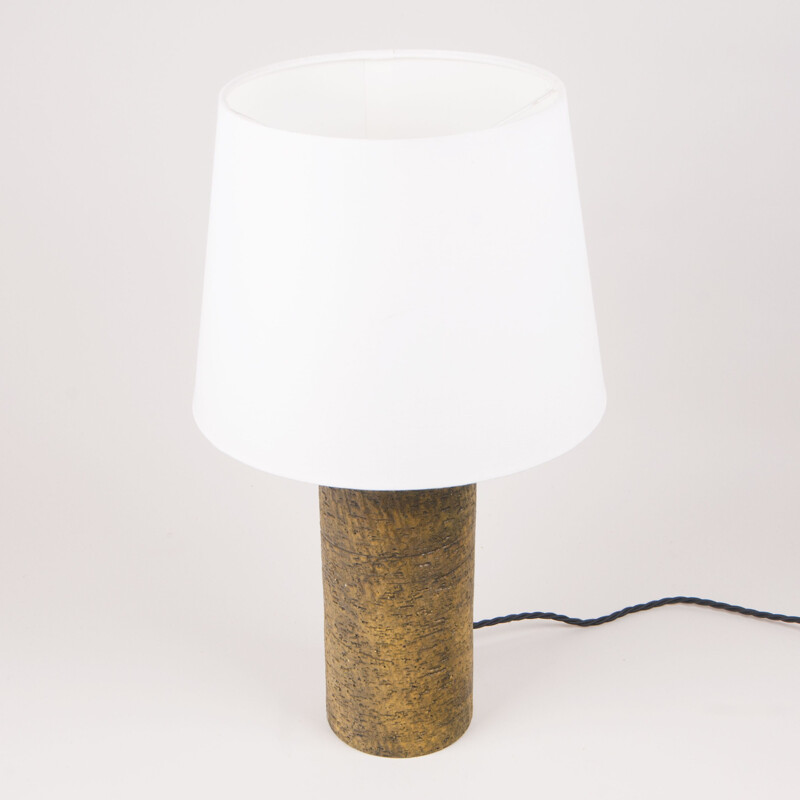 Lampe de table cylindrique vintage par Marcello Fantoni, Italie