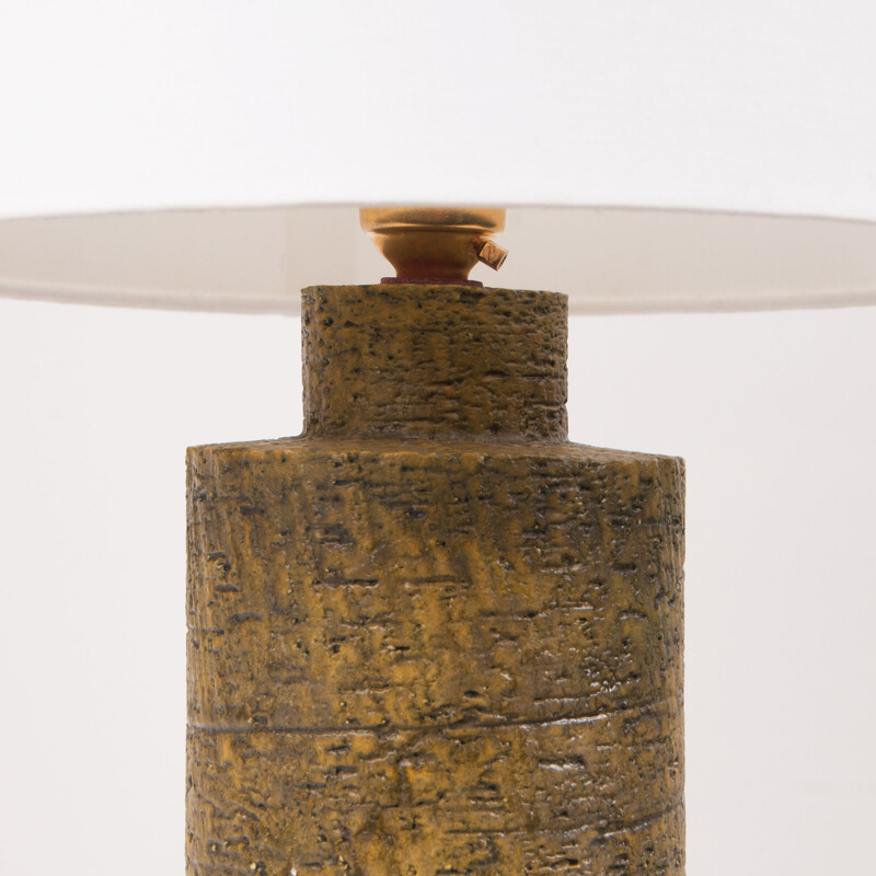 Lampada da tavolo cilindrica vintage di Marcello Fantoni, Italia