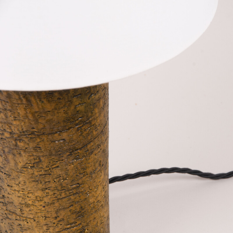 Lampe de table cylindrique vintage par Marcello Fantoni, Italie