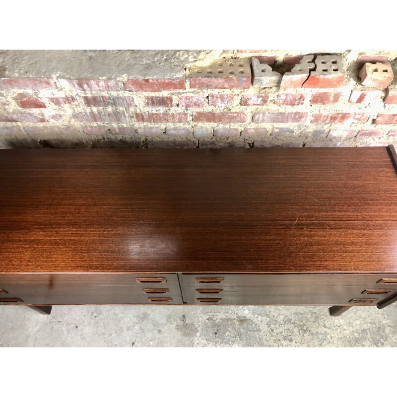 Scandinavian vintage sideboard in rosewood veneer, 1960-1970