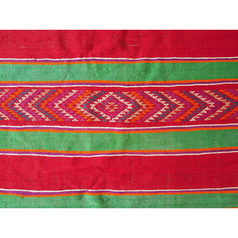 Vintage wool kilim rug, 1970-1980