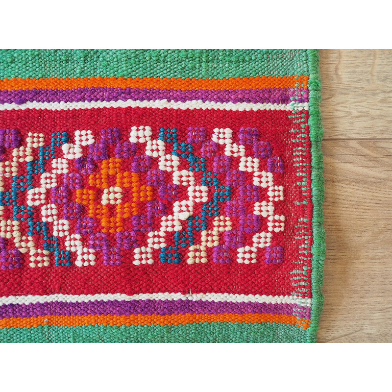 Tappeto kilim in lana vintage, 1970-1980