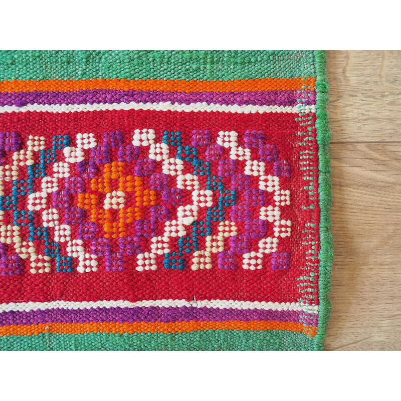 Vintage wool kilim rug, 1970-1980