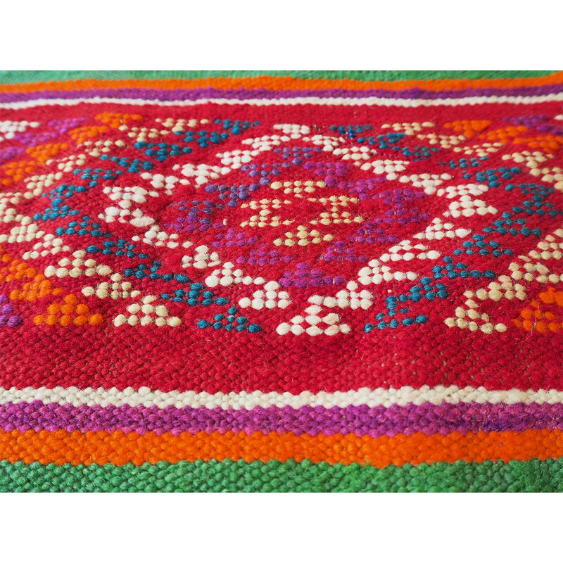 Vintage wool kilim rug, 1970-1980