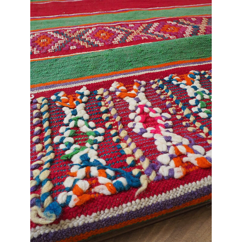 Tappeto kilim in lana vintage, 1970-1980