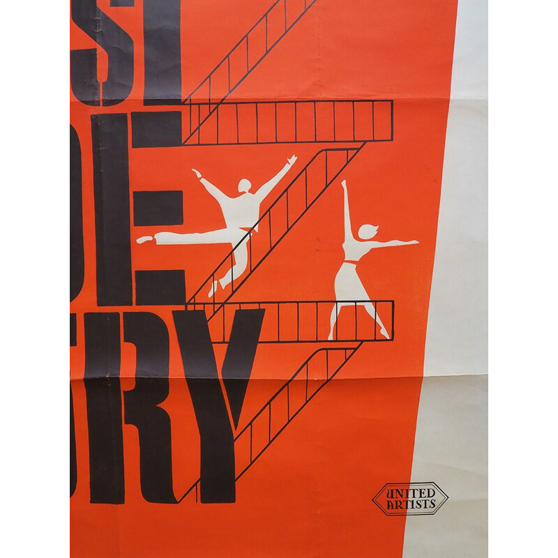 Vintage French poster West Side Story, 1961