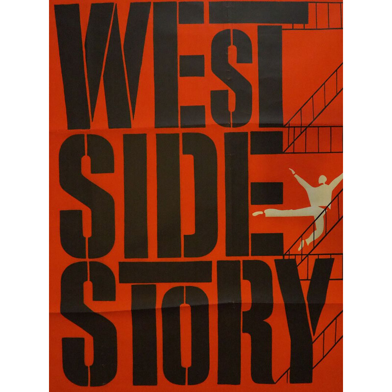 Vintage French poster West Side Story, 1961