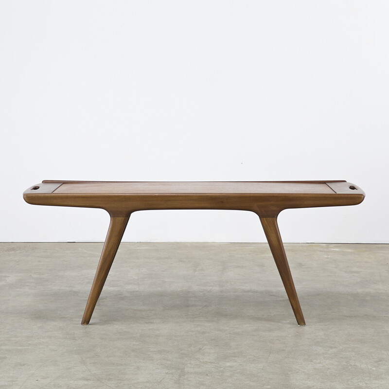 Mid-century coffee table in teak and formica - 1960s