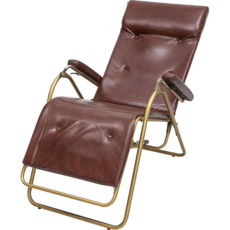 Vintage folding lounge chair by Lama, 1960s