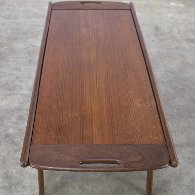 Mid-century coffee table in teak and formica - 1960s