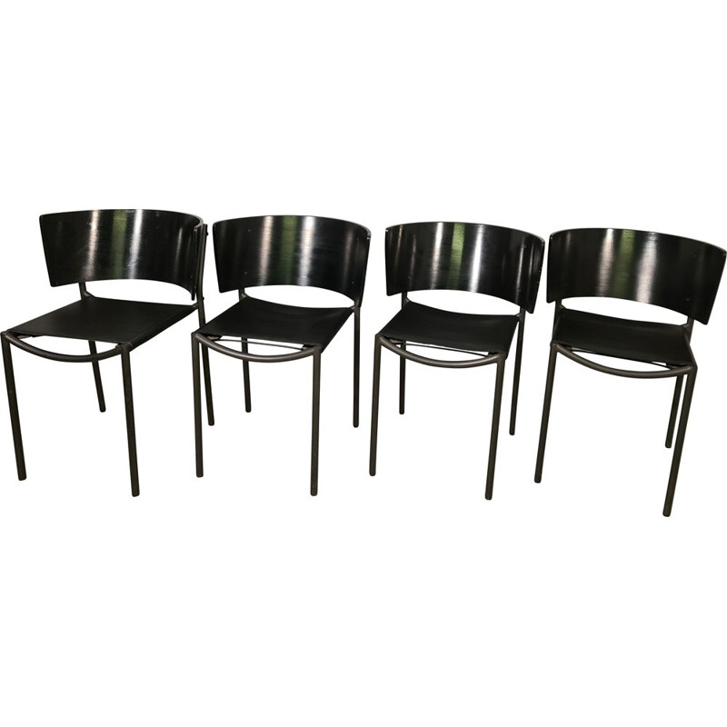 Lot de 4 chaises vintage Lila Hunter de Philippe Starck pour Xo