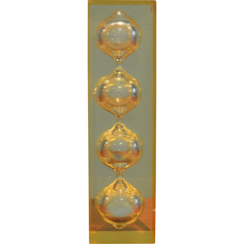 French hourglass in resin - 1960s