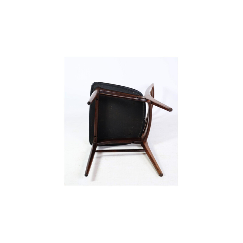 Juego de 4 sillas vintage con respaldo alto de palisandro de Niels Kofoed, 1960