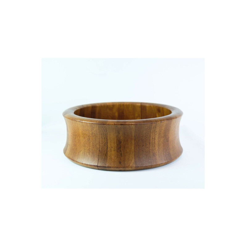 Vintage bowl Danish in teak wood by Digsmed, 1960s