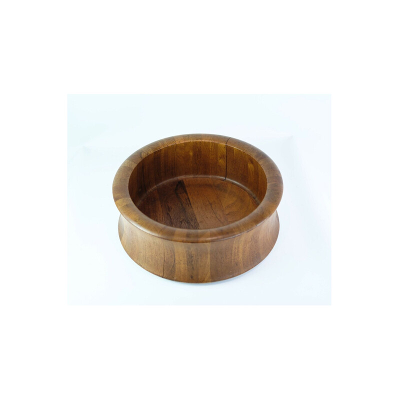 Vintage bowl Danish in teak wood by Digsmed, 1960s