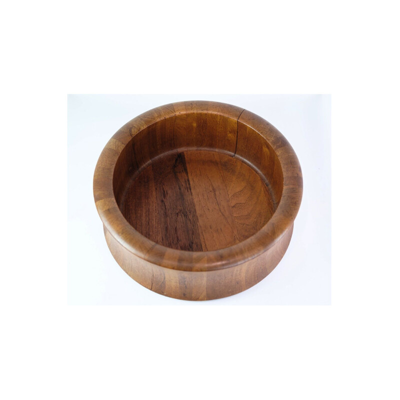 Vintage bowl Danish in teak wood by Digsmed, 1960s