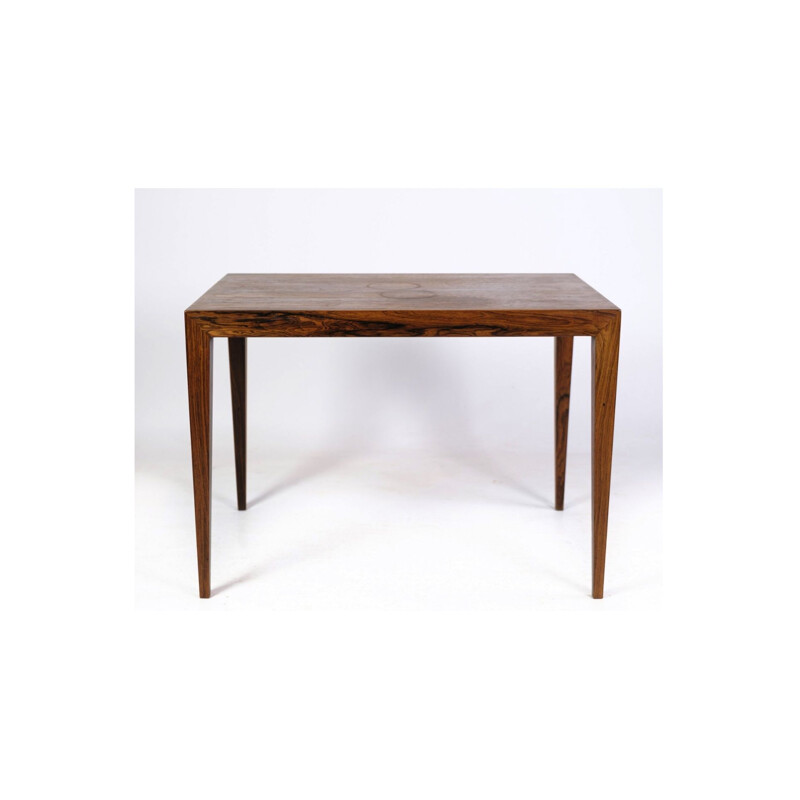 Rosewood vintage side table by Severin Hansen for Haslev Furniture Factory, 1960s