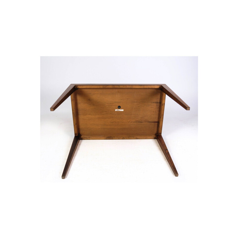 Rosewood vintage side table by Severin Hansen for Haslev Furniture Factory, 1960s