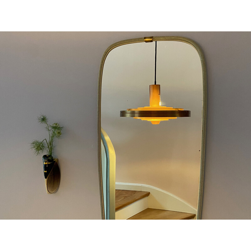 Vintage copper Fibonacci pendant lamp by Sophus Frandsen for Fog & Mørup, Denmark