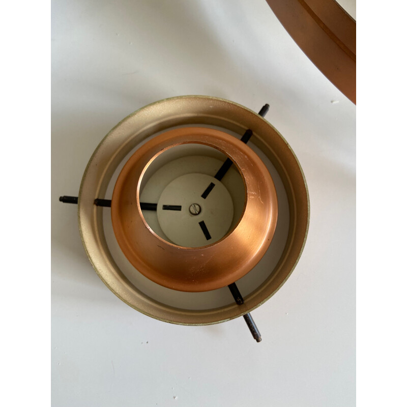 Vintage copper Fibonacci pendant lamp by Sophus Frandsen for Fog & Mørup, Denmark