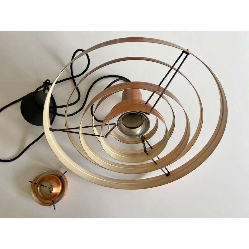 Vintage copper Fibonacci pendant lamp by Sophus Frandsen for Fog & Mørup, Denmark