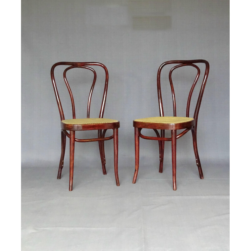 Set di 4 sedie da bistrot vintage di Sautto e Liberale, 1950