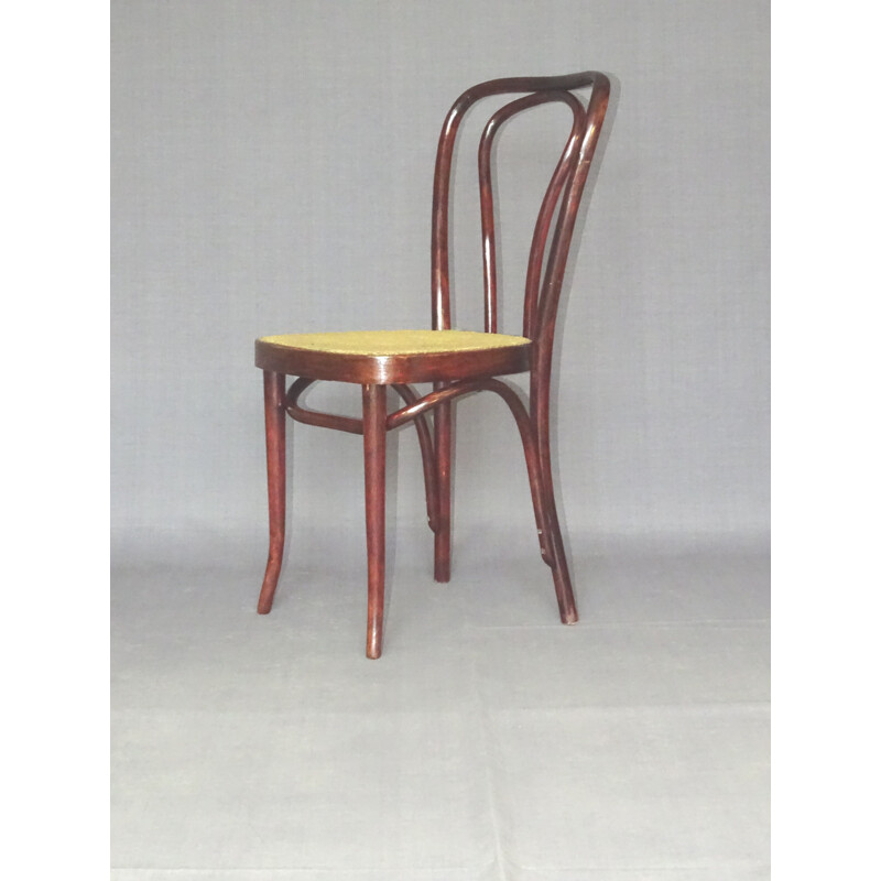 Set of 4 vintage bistro chairs by Sautto and Liberale, 1950