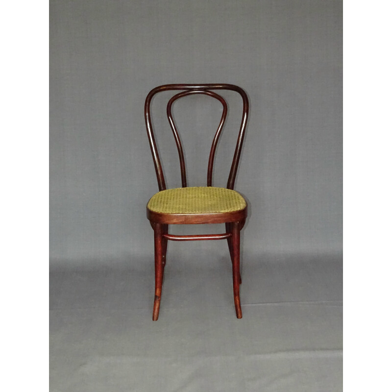 Set of 4 vintage bistro chairs by Sautto and Liberale, 1950