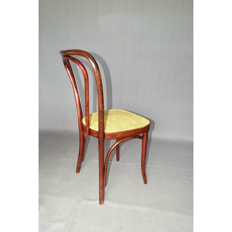 Set of 4 vintage bistro chairs by Sautto and Liberale, 1950
