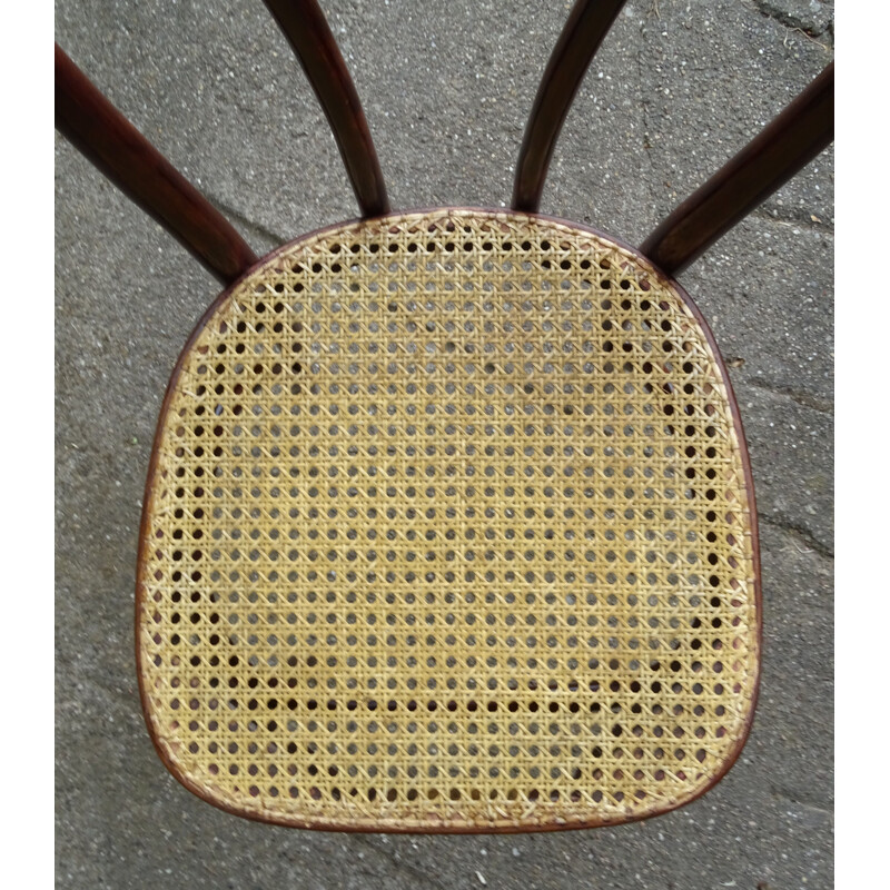 Juego de 4 sillas de bistro vintage de Sautto y Liberale, 1950