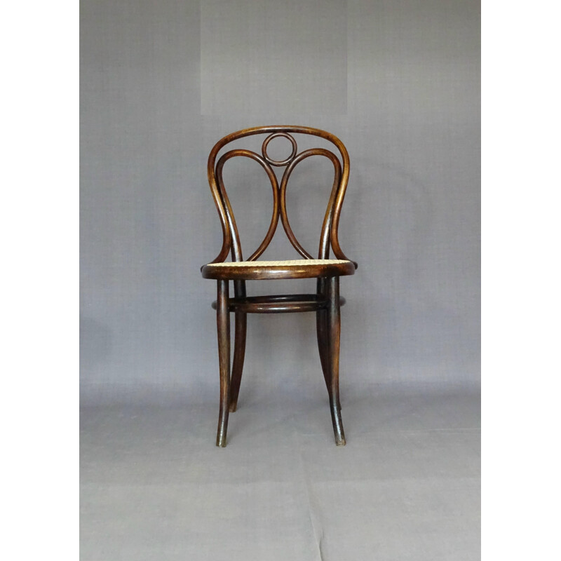 Lot de 4 chaises vintage Thonet N 19 dites Engelstuhl, 1880