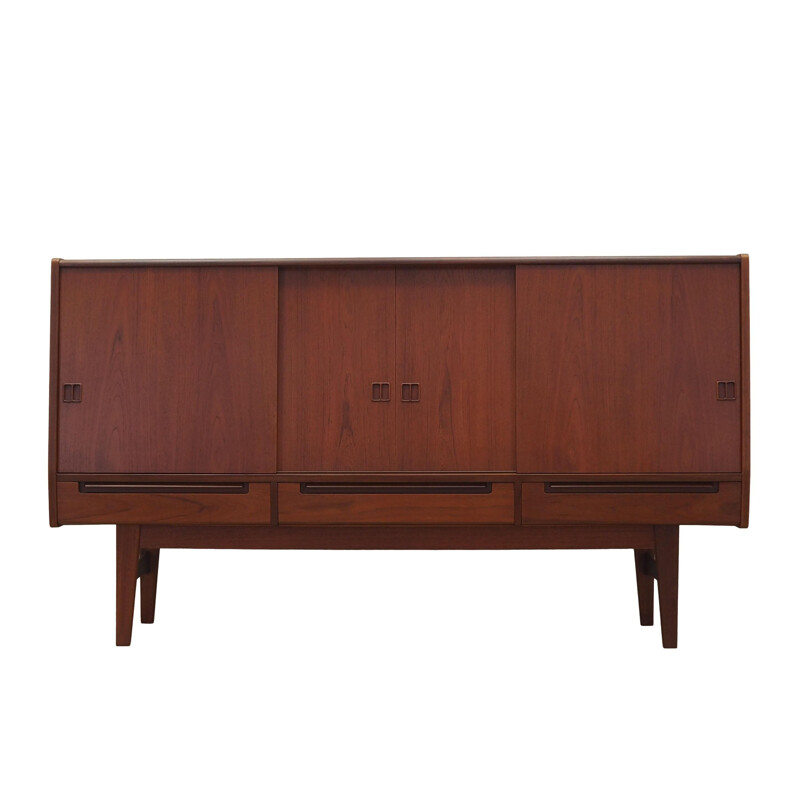 Vintage Teakholz Sideboard mit Schiebetüren, Dänemark 1960