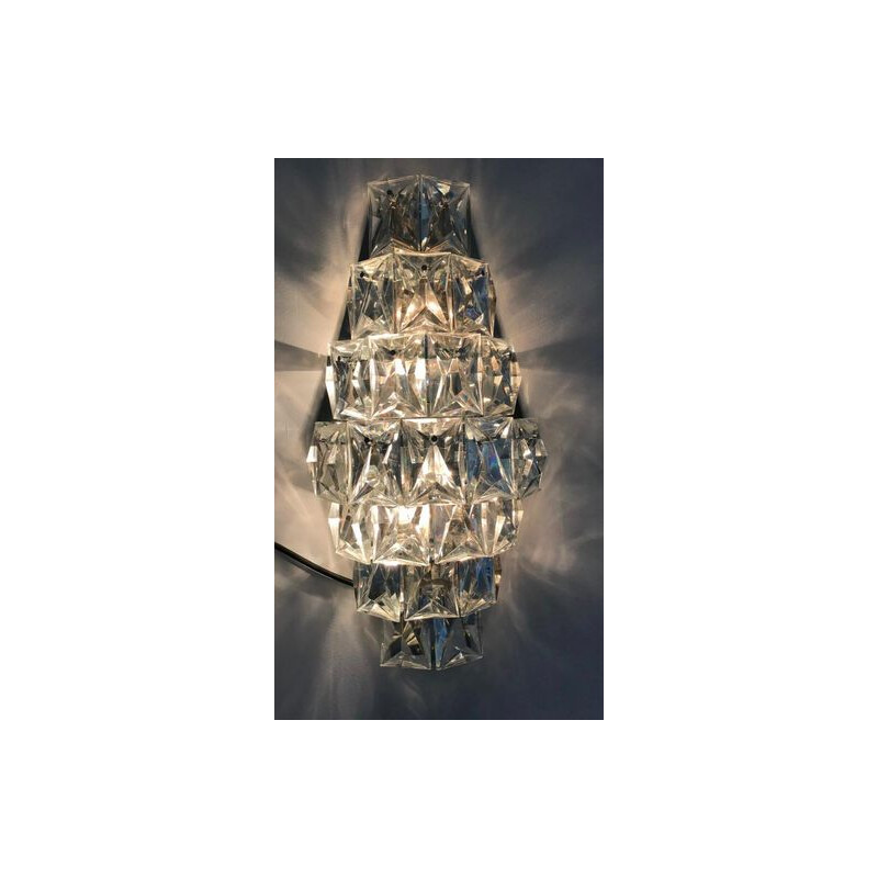 Pair of vintage Kinkeldey glass sconces, 1970