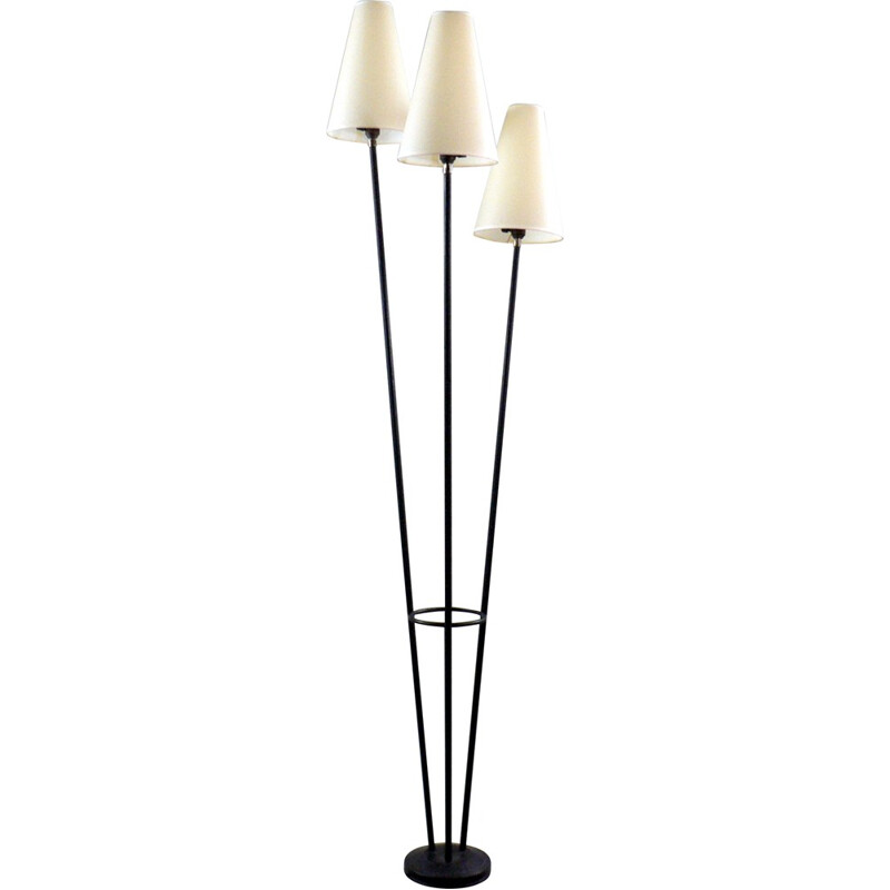 Mid century French floor lamp with 3 arms - 1950s