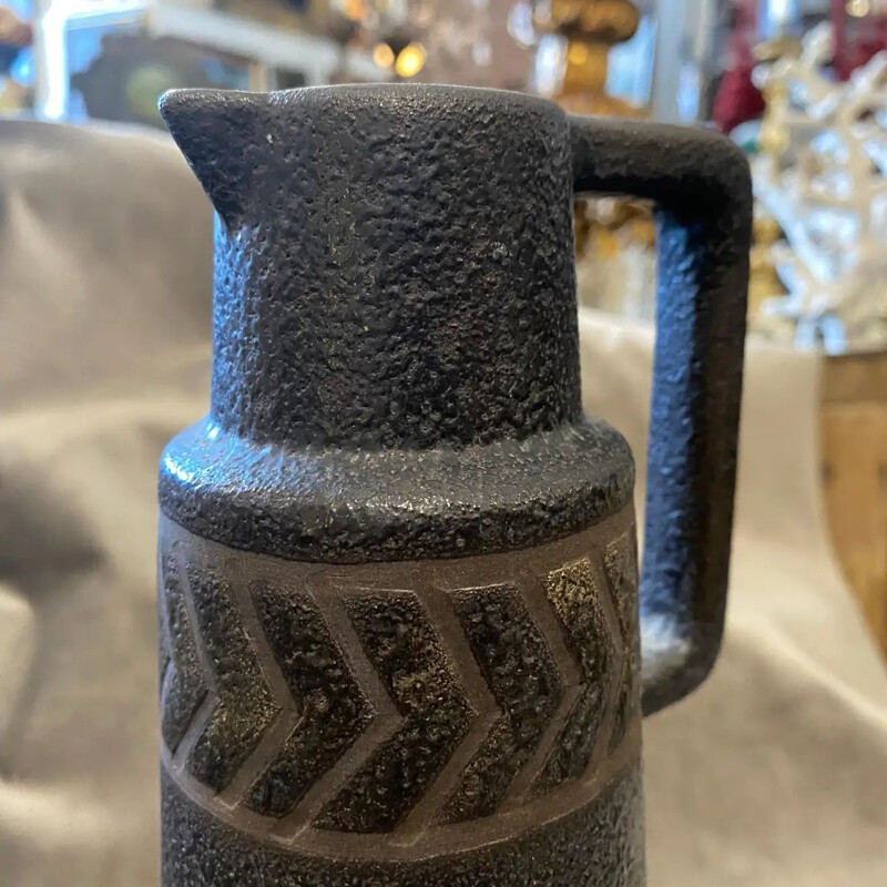 Mid-century Fat Lava ceramic jug by Ceramano, Germany 1970s