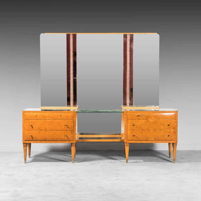 Vintage wooden dressing table, 1940s