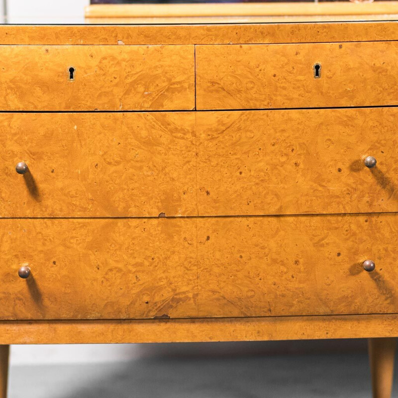 Vintage wooden dressing table, 1940s