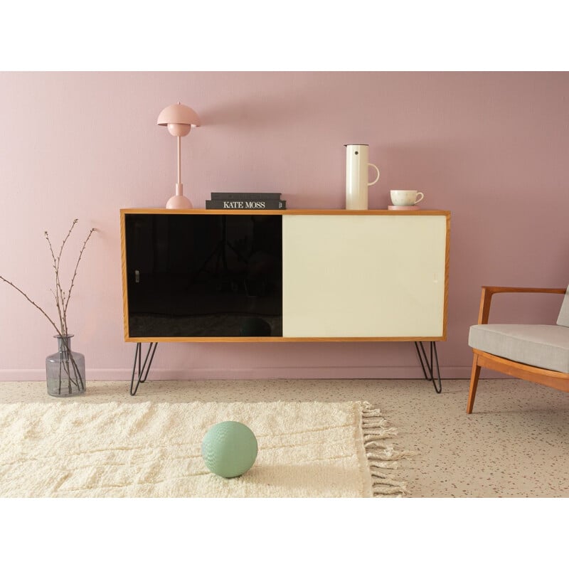 Vintage sideboard with two sliding glass doors by Oldenburger Möbelwerkstätten, Germany 1950