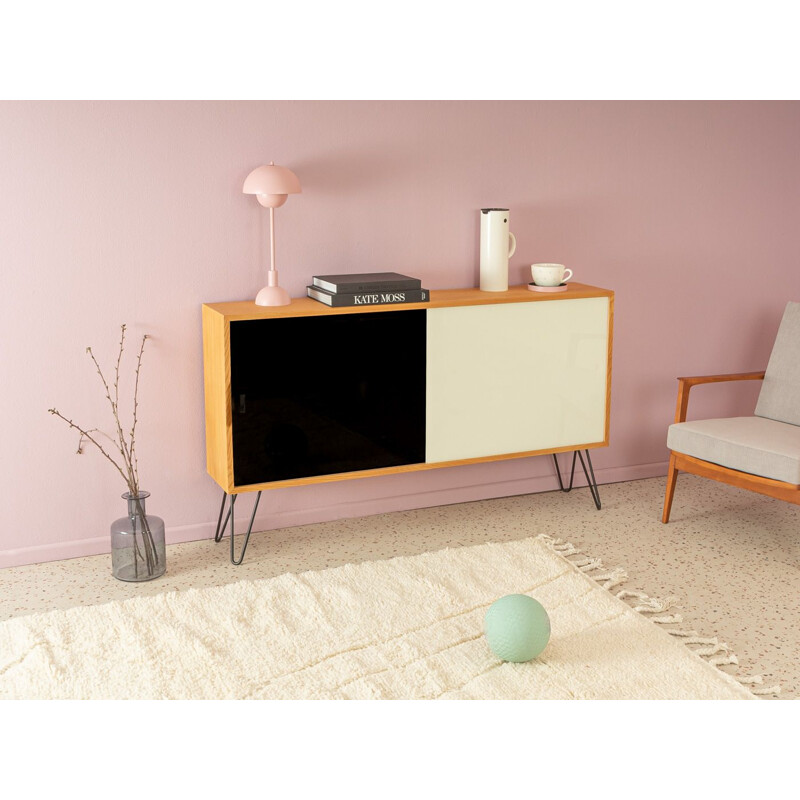 Vintage sideboard with two sliding glass doors by Oldenburger Möbelwerkstätten, Germany 1950